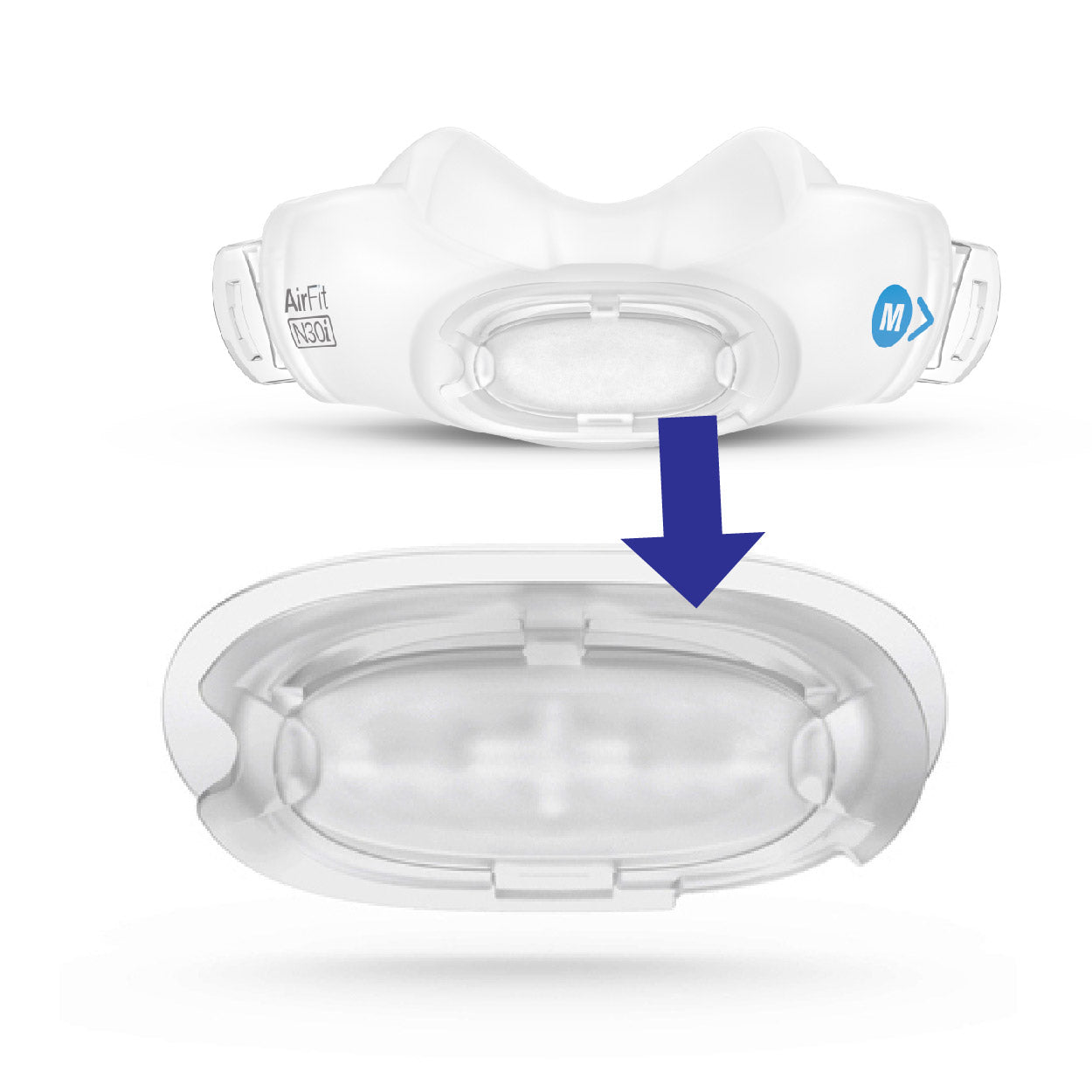 ResMed Quiet Vent Cushion for N30i CPAP Mask Upgrade | SG Medical