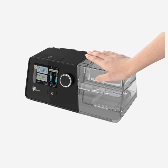 BMC G3 A20 auto CPAP system with LH1 heated hose and WL-500 WiFi module for sleep therapy.