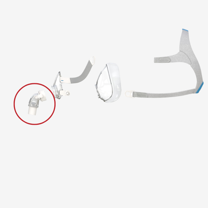 ResMed F20 QuietAir elbow CPAP mask replacement in Singapore.