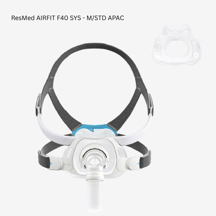 ResMed AirFit F40 Medium full face CPAP mask for sleep apnea therapy in Singapore.
