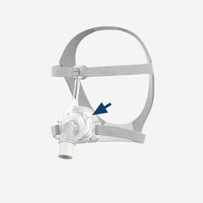 ResMed AirFit N20 nasal CPAP mask cushion with InfinitySeal technology.