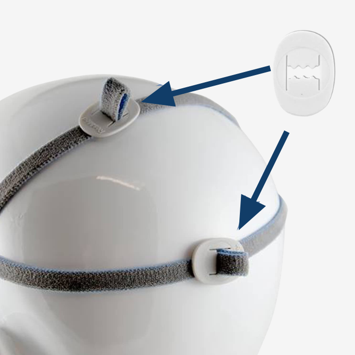 ResMed AirFit P10 CPAP mask headgear clips replacement 2 pack.