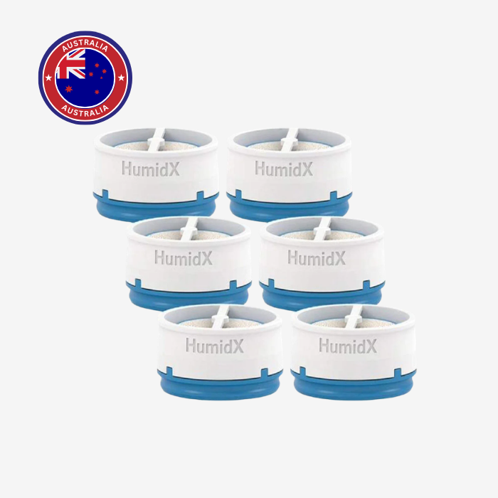 ResMed HumidX waterless humidifier cartridges 6 pack for AirMini CPAP machine.