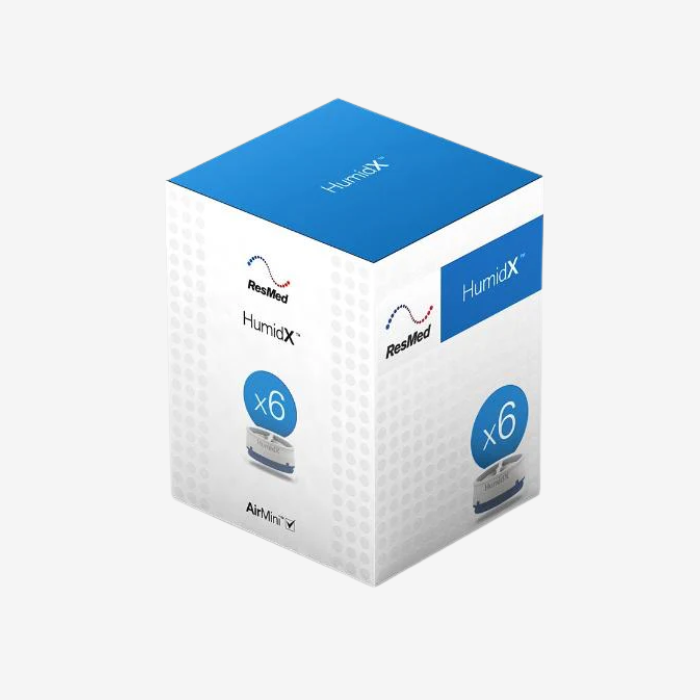 ResMed AirMini HumidX humidifier cartridges replacement 6 pack.