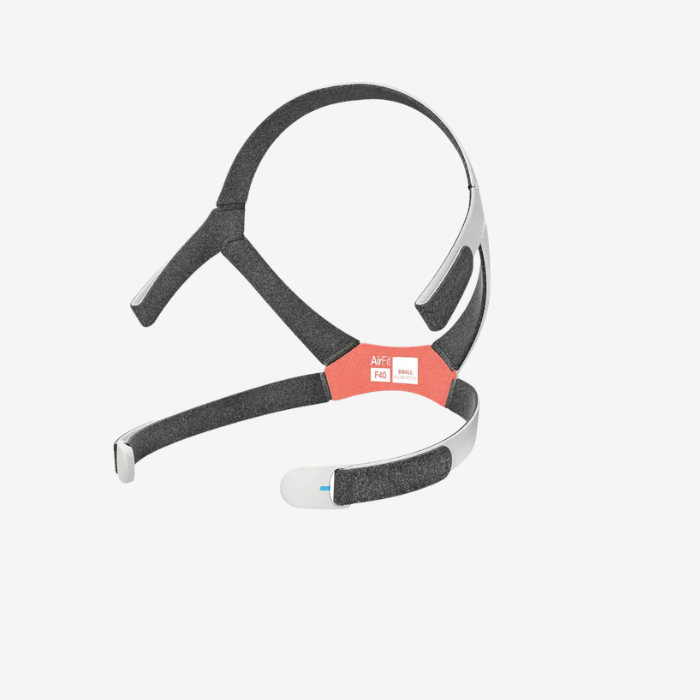 ResMed AirFit F40 small headgear replacement strap for CPAP mask sleep therapy.