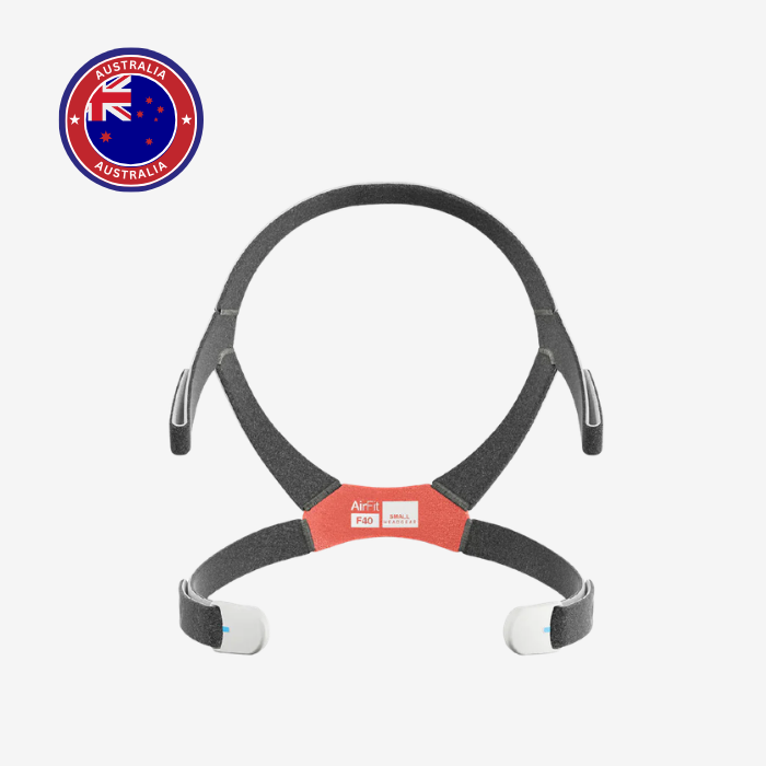 ResMed AirFit F40 CPAP mask headgear small for sleep apnea treatment in Singapore.