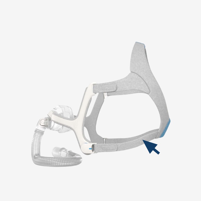 ResMed AirFit N20 CPAP mask headgear accessory for sleep apnea therapy.