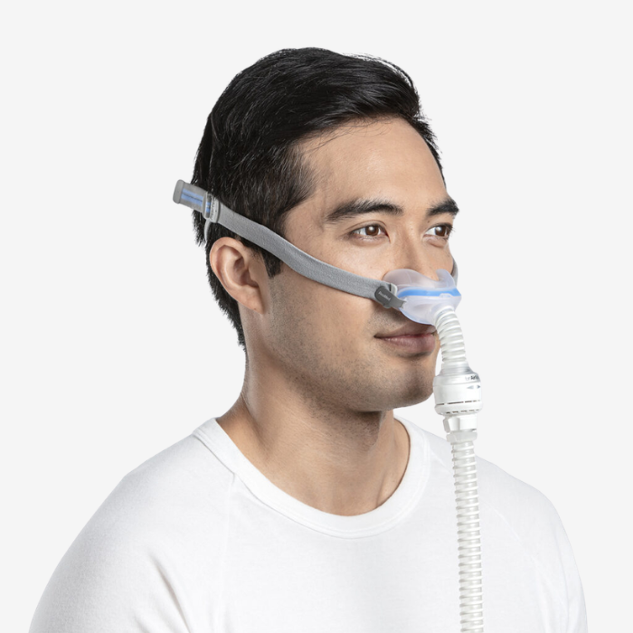 ResMed AirFit N30 nasal CPAP mask pack compatible with AirMini CPAP machine for sleep therapy.